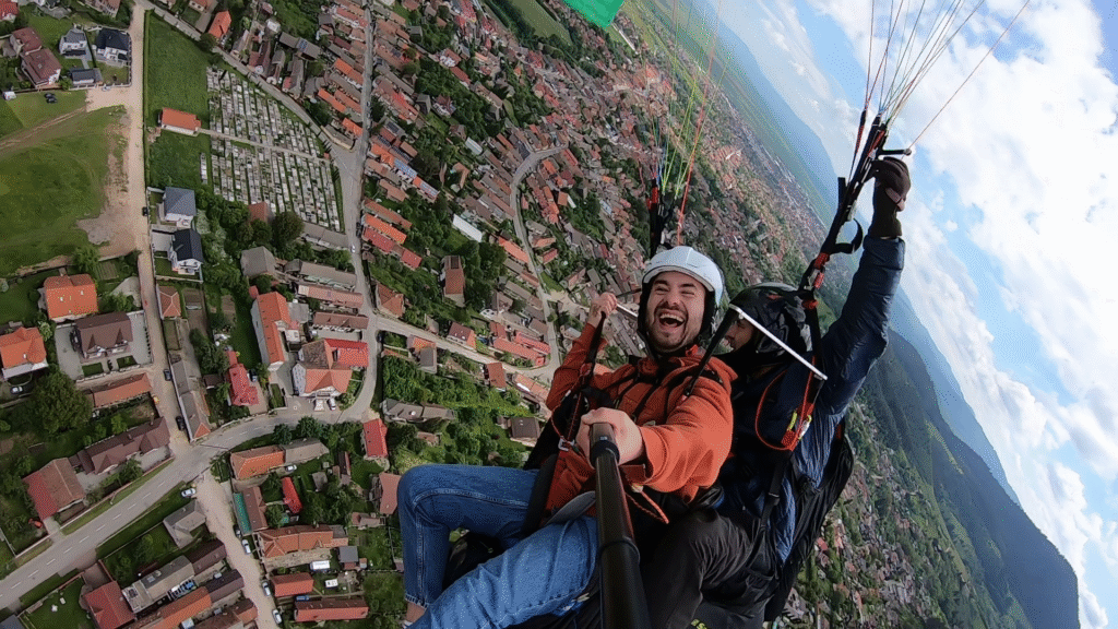 Zbor cu parapanta in tandem Bunloc - Bogdan